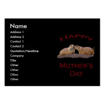 Mother's Day Kiss Business Card Templates