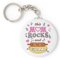 Mother's Day / Mom Rock & Bake Key Chain