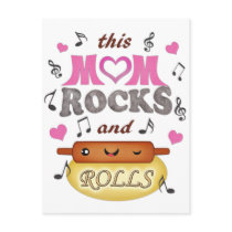 Mother's Day / Mom Rock & Bake Postcard