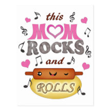 Mother's Day / Mom Rock & Bake Postcard
