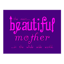 Mothers Day Moms Birthday Parties Beautiful Mother Postcard