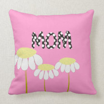 Mother's Day Pillow Artsy Yellow  Daisies