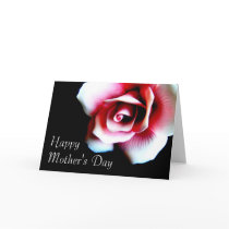 Mother's Day Pink Rose Greeting Card