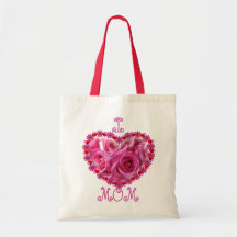 Mother's Day Pink Roses ToteBag