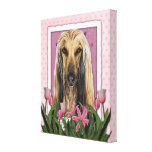 Mothers Day - Pink Tulips - Afghan Gallery Wrapped Canvas