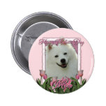 Mothers Day - Pink Tulips - American Eskimo