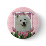 Mothers Day - Pink Tulips - American Eskimo