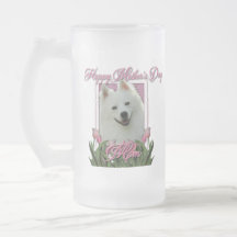 Mothers Day - Pink Tulips - American Eskimo Mugs