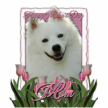 Mothers Day - Pink Tulips - American Eskimo Photo Sculptures