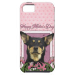Mothers Day - Pink Tulips - Australian Kelpie Jude