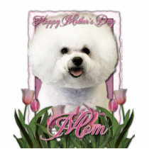 Mothers Day - Pink Tulips - Bichon Frise