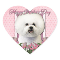 Mothers Day - Pink Tulips - Bichon Frise