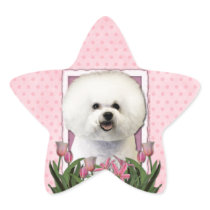 Mothers Day - Pink Tulips - Bichon Frise