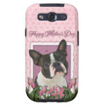 Mothers Day - Pink Tulips - Boston Terrier