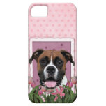 Mothers Day - Pink Tulips - Boxer - Vindy