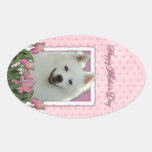 Mothers Day - Pink Tulips - Cavalier - Blenheim Sticker