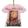 Mothers Day - Pink Tulips - Chinese Shar Pei Lucky Christmas Ornament
