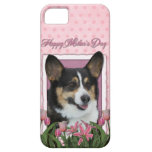 Mothers Day - Pink Tulips - Corgi - Owen