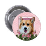 Mothers Day - Pink Tulips - Corgi - Owen