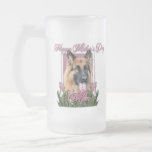 Mothers Day - Pink Tulips - German Shepherd Chance Coffee Mugs