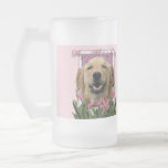 Mothers Day - Pink Tulips - Golden Retriever Coffee Mugs