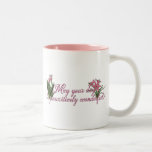 Mothers Day - Pink Tulips - Golden Retriever Coffee Mugs