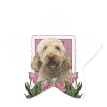 Mothers Day - Pink Tulips - GoldenDoodle
