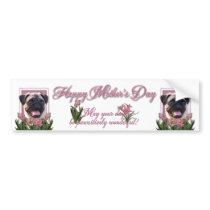 Mothers Day - Pink Tulips - Pug