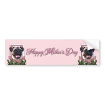 Mothers Day - Pink Tulips - Pug