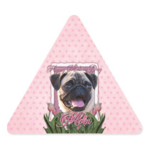 Mothers Day - Pink Tulips - Pug