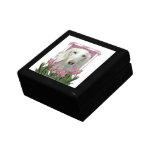 Mothers Day - Pink Tulips - Saluki Jewelry Box