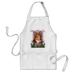Mothers Day - Pink Tulips - Sheltie - Cooper Apron