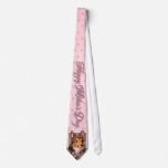 Mothers Day - Pink Tulips - Sheltie Puppy - Cooper