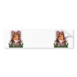 Mothers Day - Pink Tulips - Sheltie Puppy - Cooper