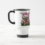 Mothers Day - Pink Tulips - ShihPoo - Maggie Mug