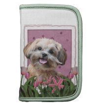 Mothers Day - Pink Tulips - ShihPoo - Maggie Folio Planners