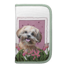 Mothers Day - Pink Tulips - ShihPoo - Maggie Folio Planners