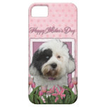 Mothers Day - Pink Tulips - Tibetan Terrier