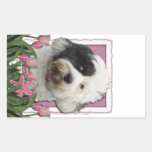 Mothers Day - Pink Tulips - Tibetan Terrier Stickers