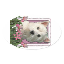 Mothers Day - Pink Tulips - Westie