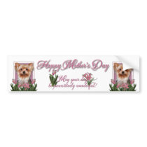 Mothers Day - Pink Tulips - Yorkshire Terrier