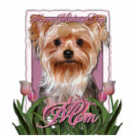 Mothers Day - Pink Tulips - Yorkshire Terrier photo sculptures