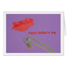 Mothers Day Poppy contents Cartes