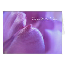 Mother's Day Purple Tulip Card