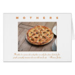 Mother's Day Quote with Apple Pie Greeting Card