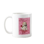 Mothers Day - Red Rose - Bichon Frise Puppy Mugs