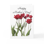 "Mother's Day" Red Tulips Card & Poem