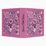 Mother's Day Retro Groovy Pink Binder