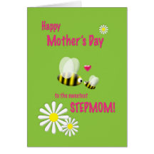Mother's Day Stepmom Busy Bees Greeting Card