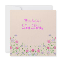 Mothers day tea party invitation